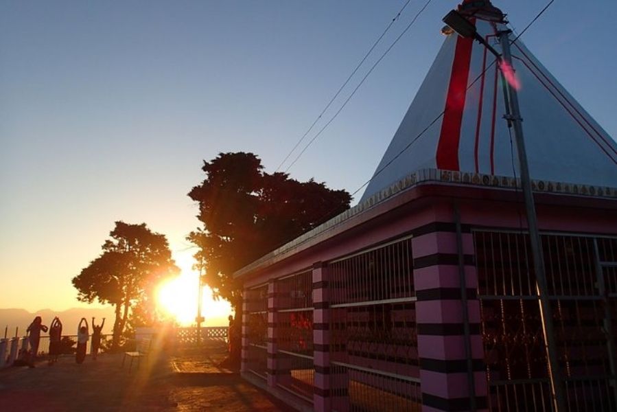 Sunrise view from Kunjapuri Temple near Rishikesh