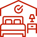 Accommodation with attached washroom icon for 100 Hour Yoga TTC in Rishikesh