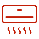 Air conditioner additional charges icon for accommodation in Rishikesh yoga course