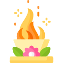 Havan fire ceremony icon