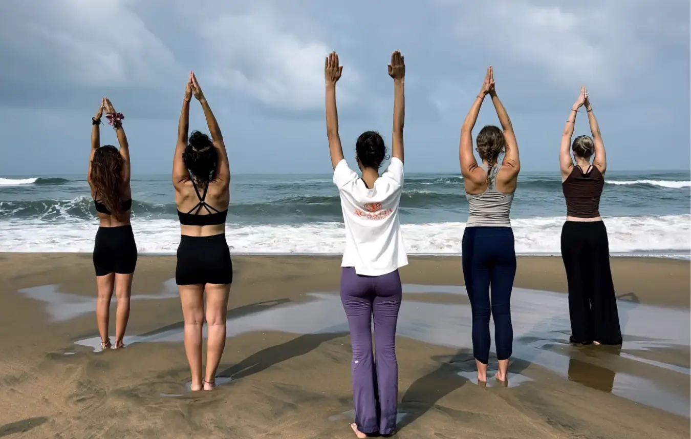Yoga and meditation session during 7 Day Retreat in Goa